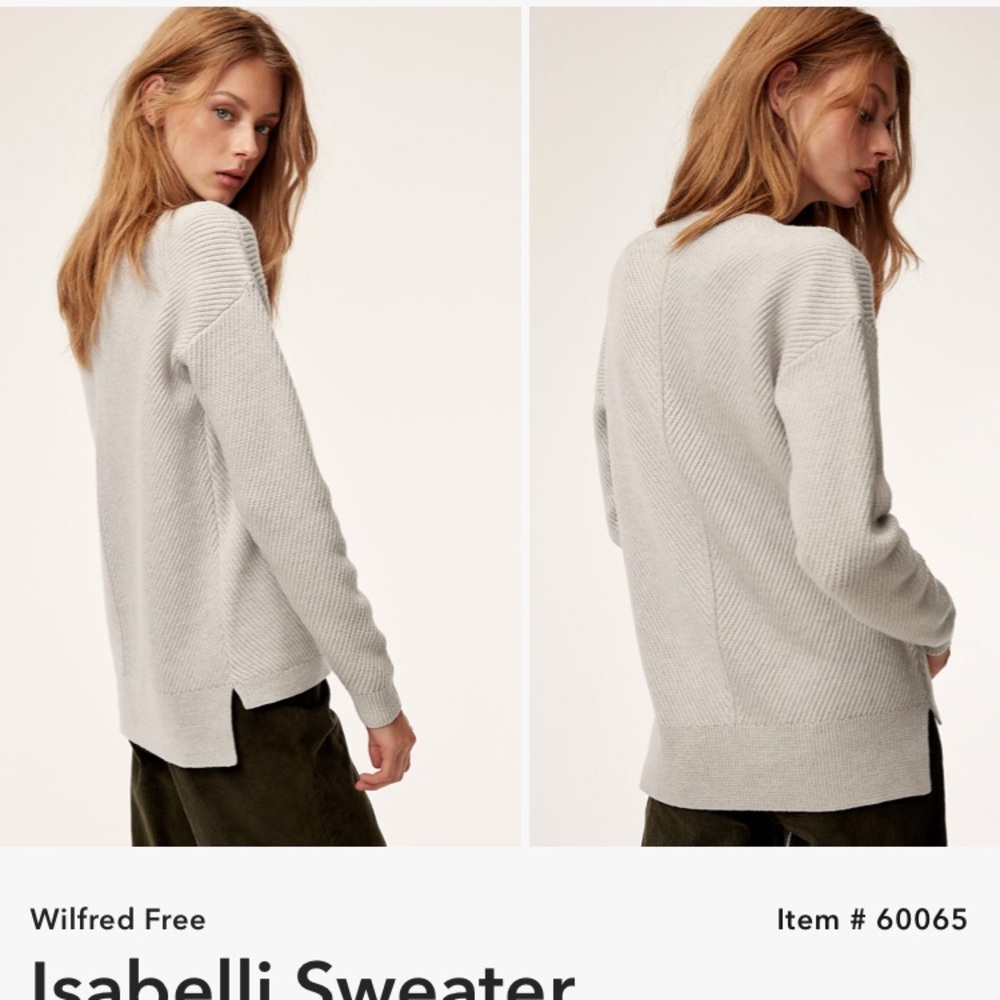 ❌🛑SOLD❌🛑Aritzia grey Wilfred sweater